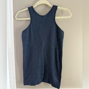 lululemon athletica Navy High Neck Tank with Built-in Bra